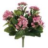 Allstate Kalanchoe Two-Tone Artificial Floral Bush Spray - 13.5" - Pink view 1