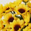 Factory Direct Craft Group of 4 Yellow Artificial Mini Sunflower Bushes for Arranging and Decorating | 11" H view 4