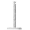 Modern Innovations Marble Paper Towel Holder Countertop Stand in White, for Kitchen and Bathroom, Heavy-Weight, Free-Standing, Fits Standard or Jumbo-Sized Roll view 1
