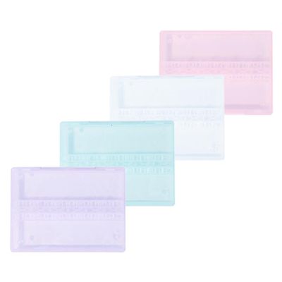 Beavorty 4pcs Nail Drill Bits Organizer Storage Case Lightweight Nail Polishing Tool Display Box for Salon and Use Made of Material Transparent Light