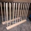 Art Storage Rack - 24' Long x 11' Wide with 24' Tall dowels - for Art Canvas Storage, Frames, Framed Art, Paintings, Unfinished wood view 4