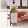 36 Pcs Spice Jars with Label- Glass Spice Jars with Gold Metal Caps,Shaker Lids, Funnel, Chalk Pen, Brush,Cleaning Cloth,Skiileor 4oz Seasoning Containers Bottles for Spice Rack, Cabinet, Drawer view 2