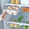 iCloverfull 2 Pack Fridge Organizer Drawer, Refrigerator Drawer Organizer, Pull Out Shelf Holder Storage Tray Drawer Bin Fit for Shelf Under 0.6", Small view 1