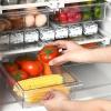 iCloverfull 2 Pack Fridge Organizer Drawer, Refrigerator Drawer Organizer, Pull Out Shelf Holder Storage Tray Drawer Bin Fit for Shelf Under 0.6", Small view 4