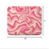 Aesthetic 70S Abstract Wavy Swirl Bath Rugs, Cute Pink Beige Bath Mats, Aesthetic Retro Minimal Groovy Teen Girls Non Slip Bathroom Rug Accessories Shower Mat Floor Mat for Kitchen Bedroom,17X29in view 2