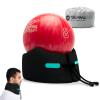 BAKLUCK Travel Neck Pillow for Airplane Chin Support Memory Foam Machine Washable for Airplane Sleeping Car Office Black M view 1