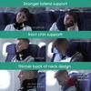 BAKLUCK Travel Neck Pillow for Airplane Chin Support Memory Foam Machine Washable for Airplane Sleeping Car Office Black M view 3