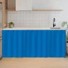 SK Studio Short Curtains for Kitchen, Privacy Cabinet Curtain Dust-Proof Window Shades Doorway Curtain for Closet Storage Room Blue 1, 39.4" W x 39.4" H view 1