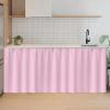 SK Studio Short Curtains for Kitchen, Privacy Cabinet Curtain Dust-Proof Window Shades Doorway Curtain for Closet Storage Room Pink, 39.4" W x 39.4" H view 1
