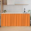 SK Studio Short Curtains for Kitchen, Privacy Cabinet Curtain Dust-Proof Window Shades Doorway Curtain for Closet Storage Room Orange, 39.4" W x 39.4" H view 1