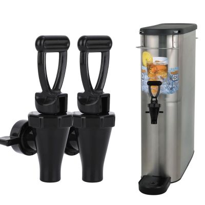 03260.0002 Faucet Kit for Tea Dispenser, Replacement Spigot for Beverage Dispenser (2 Pack Set, Include 2 Wing Nut and 2 C-Ring) (2)