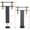 ruiru bro 6 Pcs Adjustable Height Center Support Leg for Bed Frame, Steel Bed Frame or Wooden Bed Center Slat Support Leg, Sofa Furniture Cabinet Feet (Grey, Height:5.9 to 8.6 inch) view 3