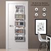 GCreation Over Door Organizer for Bedroom Bathroom Pantry, 5 Shelf Gray view 2