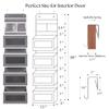 GCreation Over Door Organizer for Bedroom Bathroom Pantry, 5 Shelf Gray view 3