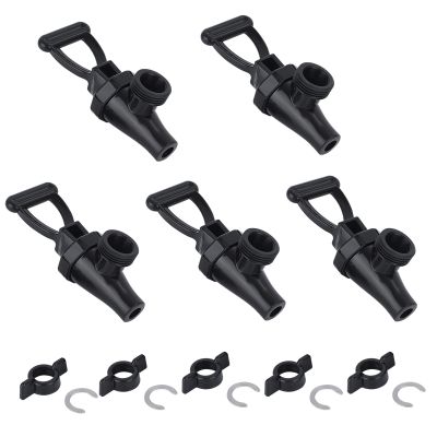 03260.0002 Faucet Kit for Tea Dispenser, Replacement Spigot for Beverage Dispenser (5 Pack Set, Include 5 Wing Nut and 5 C-Ring)