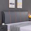 King Size Rectangular Headboard Cushion Wedge Reading Pillow Upholstered Bolster Neck Lumbar Support Backrest with Headboard Removable Cover,B,No headboard 78.7"/200cm view 1