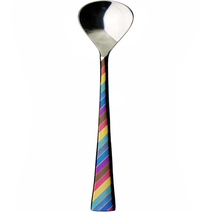 Nagao Niji Parfait Spoon, 7.6 inches (19.2 cm), 18-8 Stainless Steel, Multiple Colors, Made in Japan