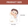 ABOOFAN 4pcs Mini Angel Statues Resin Angel Figurines Guardian Angel Garden Angels Sculpture Cute Angel Collection Angel Memorial Statues Shelf Living Room Bedroom Decoration Figurines view 2