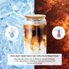 AGH 50 Pack 16OZ Clear Sublimation Glass Can with Splash-proof Lid and Straw Sublimation Glass Cups Tumbler Jars Beer Cans, Cocktail Glasses, Whiskey Glasses,Great Gift view 3