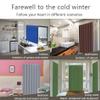 Soundproof Door Curtains,Thermal Insulated Oxford Cloth Noise Windproof Drapes,Thicken Cotton Winter Warm Privacy Cover Screen,for Patio Hallway Kitchen Bedroom,Full Size Customizable view 2