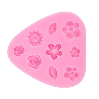 Homemade Flower Shape Cake Mold For Baking Silica Gel Molds Cake Fondant Maker Mooncake mold For Party