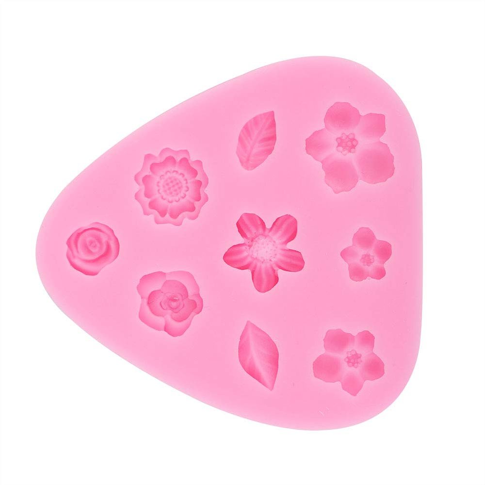 Homemade Flower Shape Cake Mold For Baking Silica Gel Molds Cake Fondant Maker Mooncake mold For Party