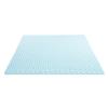 Best Price Mattress 1.5 Inch Egg Crate Memory Foam Mattress Topper, Cooling Gel Infusion, Twin, Dorm Essentials, Blue view 4