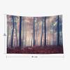 EMMTEEY Red Forest Tapestry - Mystic Autumn Red Beech Forest for Living Room 80X60 - Present for Friends Families view 2