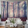 EMMTEEY Red Forest Tapestry - Mystic Autumn Red Beech Forest for Living Room 80X60 - Present for Friends Families view 3