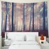 EMMTEEY Red Forest Tapestry - Mystic Autumn Red Beech Forest for Living Room 80X60 - Present for Friends Families view 4