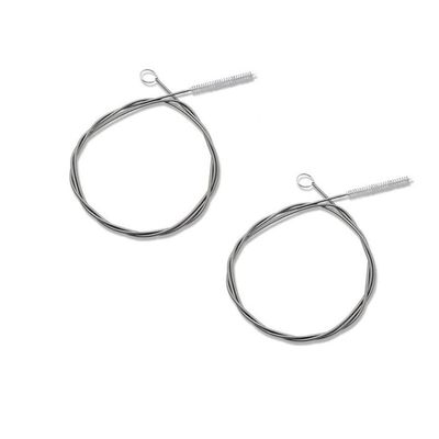 60 Inch Extra Long Flexible Tube Pipe Cleaner Brush Fridge Cleaning Tool, Stainless Steel Drain Tube Cleaning Brushes for Sink Refrigerator Kitchen2 Pack