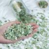 Crocon 1/2 LB Crushed Green Jade Chips Bulk Stone 1100+ Carats Natural Quartz Pieces Irregular Shape Gemstone Tumbling Cabbing Gem Mining Chakra Balancing Reiki and Crystal Healing Home Office Dcor view 2