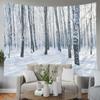 EMMTEEY Winter Birch Tapestry, 80X60 Wall Art for Bedroom, Dorm, Living Room view 3