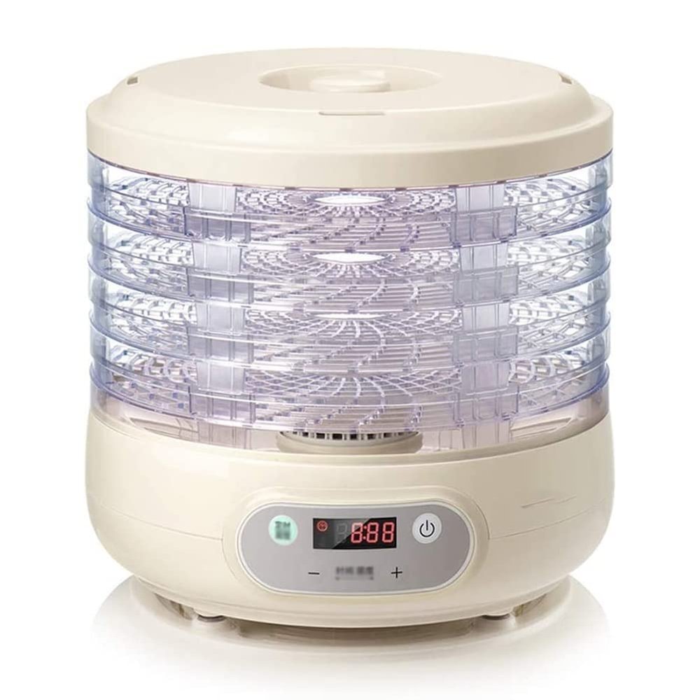 Beyori Food Dehydrator, 5 Layers Stainless Steel Fruit Dried Machine, 24hours Adjustable Timer & 35-70 Temperature Control, Dehydrators for Jerky, Fruit, Vegetable