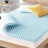 Best Price Mattress 3 Inch Egg Crate Memory Foam, Cooling Gel Infusion, King Mattress Topper, Dorm Essentials, Blue view 1