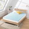 Best Price Mattress 3 Inch Egg Crate Memory Foam, Cooling Gel Infusion, King Mattress Topper, Dorm Essentials, Blue view 2