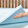 Best Price Mattress 2 Inch Egg Crate Memory Foam, Cooling Gel Infusion, Full Mattress Topper, Dorm Essentials, Blue view 4