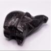 110mm 265g Black Serpentine Elephant Statuette Hand Carved Chinese Collectible Figurine Decor Gemstone Crystal Mineral Sculpture view 4