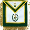 Masonic Regalia Free Mason Allied Masonic Degree AMD Sovereign Master Green Apron Green Hand Embroidered view 1