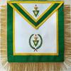 Masonic Regalia Free Mason Allied Masonic Degree AMD Sovereign Master Green Apron Green Hand Embroidered view 2