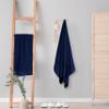 GLAMBURG 100% Cotton 2 Pack Oversized Bath Towel Set 28x55 Inches, Ultra Soft Highly Absorbant Compact Quickdry & Lightweight Large Bath Towels, Ideal for Gym Travel Camp Pool - Navy Blue view 4