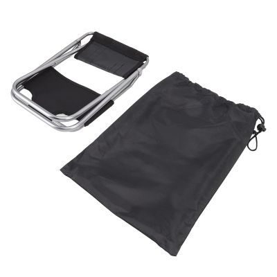 Folding Chairs for Outside, Mini Portable Chair with Backrest Aluminum Alloy Foldable Camping Stool Multifunctional Small Outdoor Chair for Fishing Barbecue