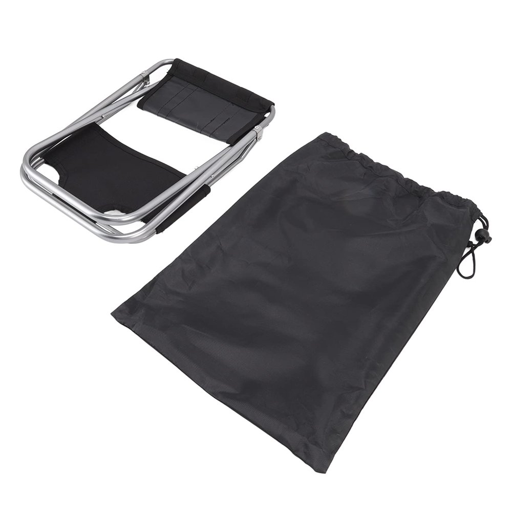 Folding Chairs for Outside, Mini Portable Chair with Backrest Aluminum Alloy Foldable Camping Stool Multifunctional Small Outdoor Chair for Fishing Barbecue