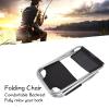 Folding Chairs for Outside, Mini Portable Chair with Backrest Aluminum Alloy Foldable Camping Stool Multifunctional Small Outdoor Chair for Fishing Barbecue view 3