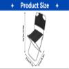 Folding Chairs for Outside, Mini Portable Chair with Backrest Aluminum Alloy Foldable Camping Stool Multifunctional Small Outdoor Chair for Fishing Barbecue view 4