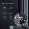 AVINIA Digital Kitchen Timers, Visual timers Large LED Display Magnetic Countdown Countup Timer for Classroom Cooking Fitness Baking Studying Teaching, Easy for Kids and Seniors Silver view 2