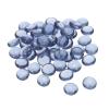 MECCANIXITY Decorative Flat Glass Marbles 17-19mm Rock Vase Filler Beads Pebbles Gray for Fish Tank Table Scatter Decor, 50 Pcs view 1