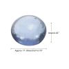 MECCANIXITY Decorative Flat Glass Marbles 17-19mm Rock Vase Filler Beads Pebbles Gray for Fish Tank Table Scatter Decor, 50 Pcs view 2