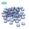 MECCANIXITY Decorative Flat Glass Marbles 17-19mm Rock Vase Filler Beads Pebbles Gray for Fish Tank Table Scatter Decor, 50 Pcs view 3