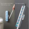 alievoke Toilet Brush Disposable Toilet Bowl Scrubber Replaceable Brush Head Disposable Toilet Cleaning Kit for Bathroom Cleaning (Moonlight White) view 2
